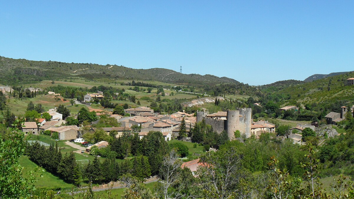 Villerouge termenès vue du ciel